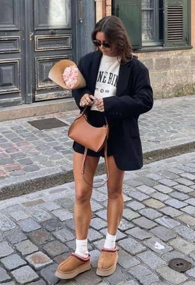 Taba Kadın Ugg Bot Peluş Kısa Bot 