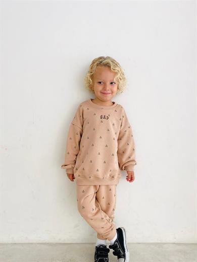 Unisex Çocuk 3 İplik Ayıcıklı Gap Takım