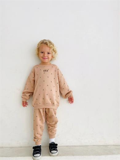 Unisex Çocuk 3 İplik Ayıcıklı Gap Takım