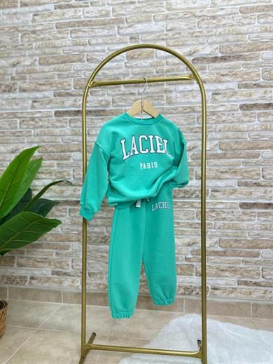 Unisex Çocuk 3 İplik Laciel Yeşil Takım