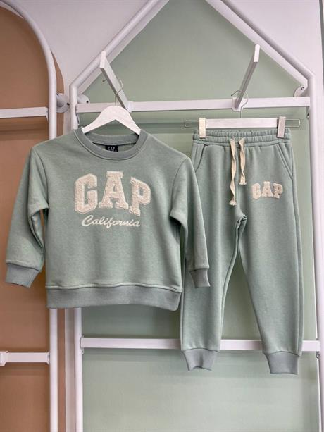 Unisex Çocuk 2 İplik Açık Yeşil Gap Takım