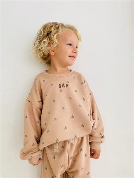 Unisex Çocuk 3 İplik Ayıcıklı Gap Takım