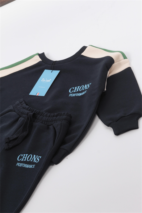 Unisex Çocuk 3 İplik Chons Lacivert İkili Takım