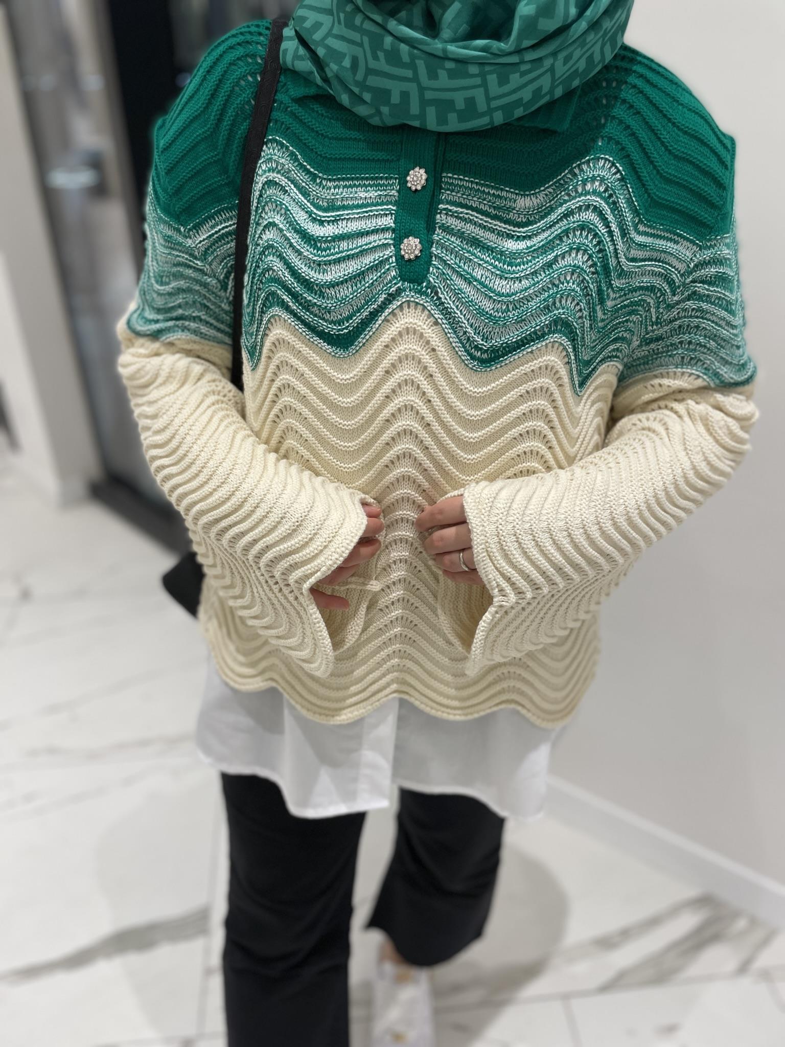 Degrade geçişli kazak 