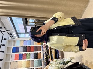 Denim Detaylı Ceket Sarı