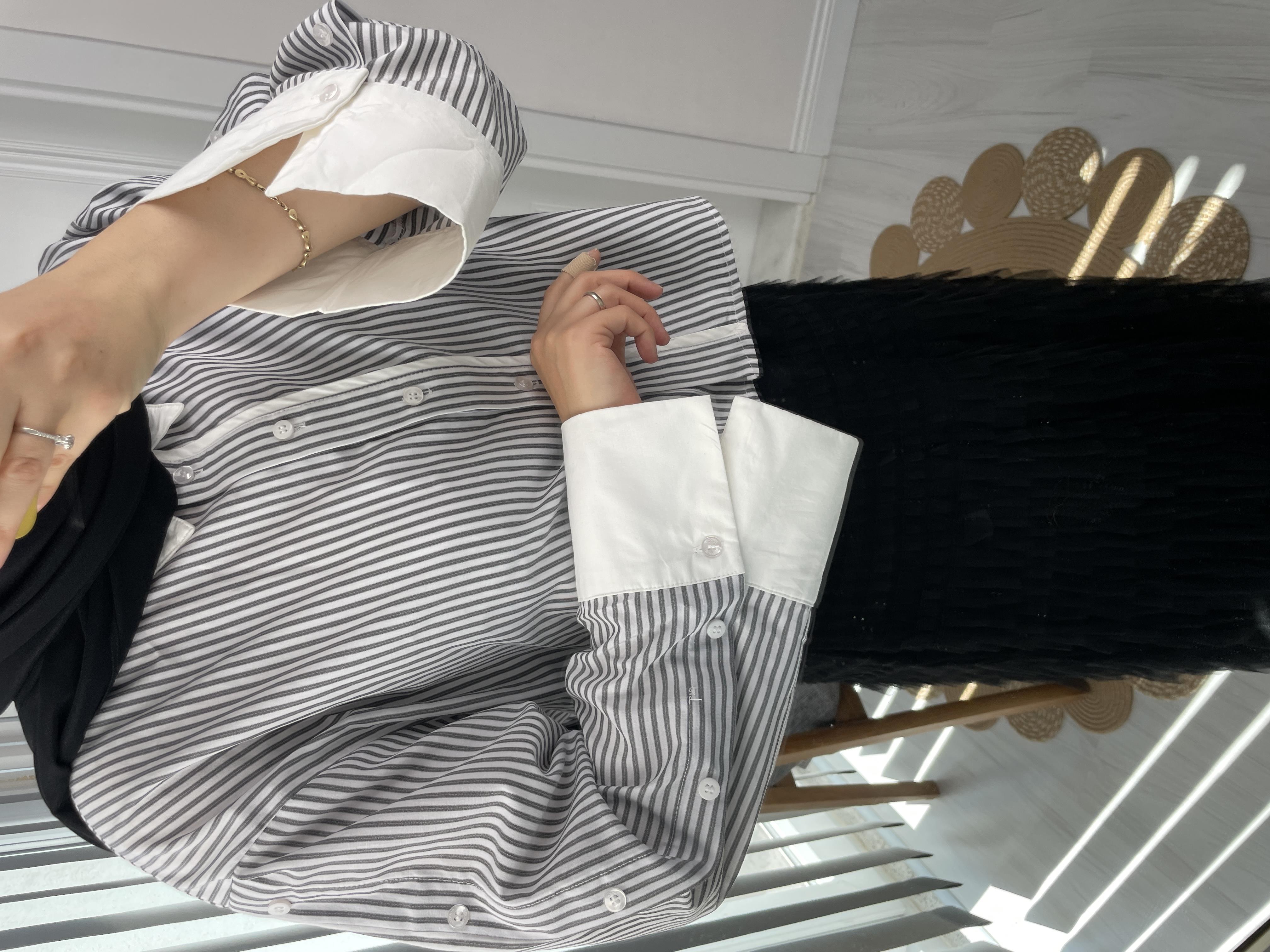 Düğme detaylı kısa gömlek 