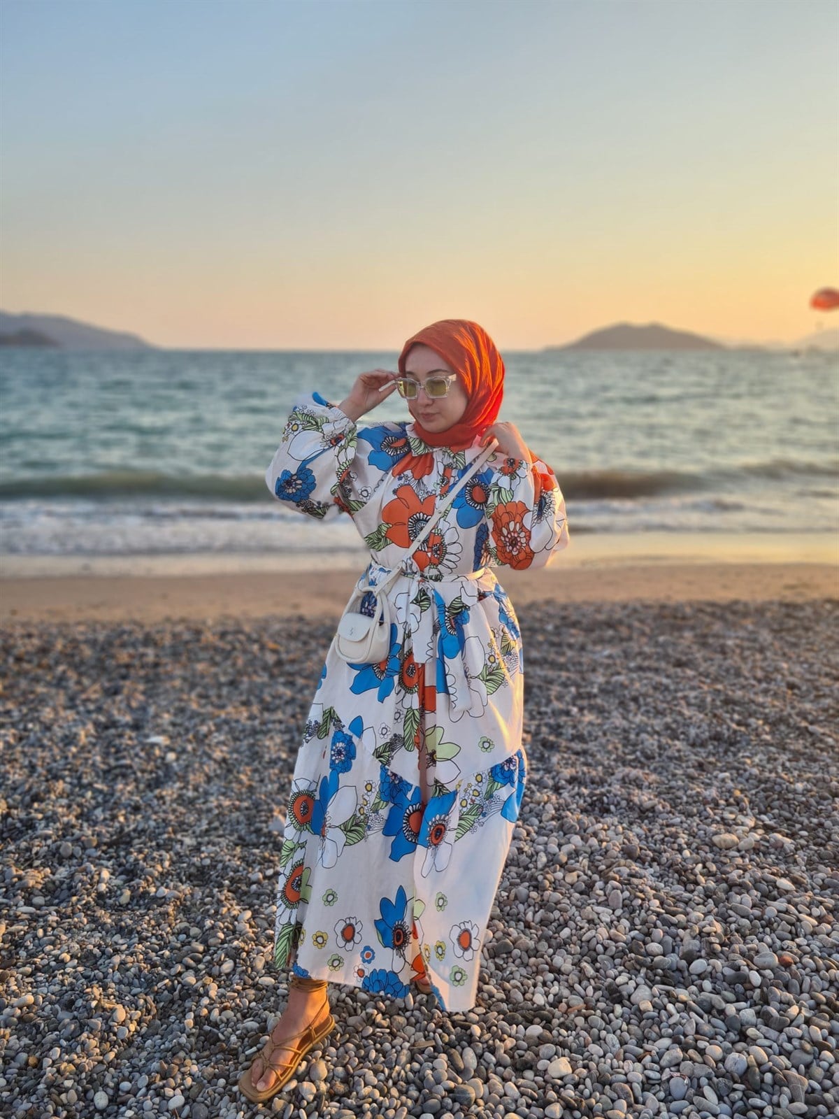 Fırfırlı Elbise MAVİ