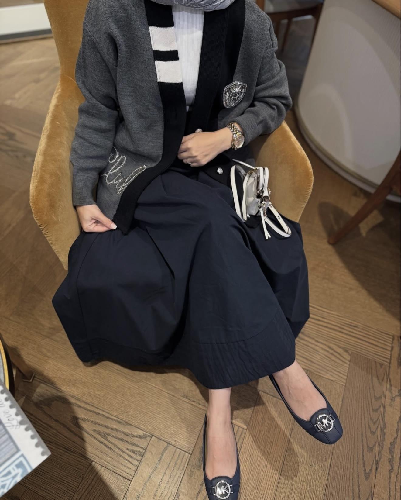 Gabardin Etek Lacivert