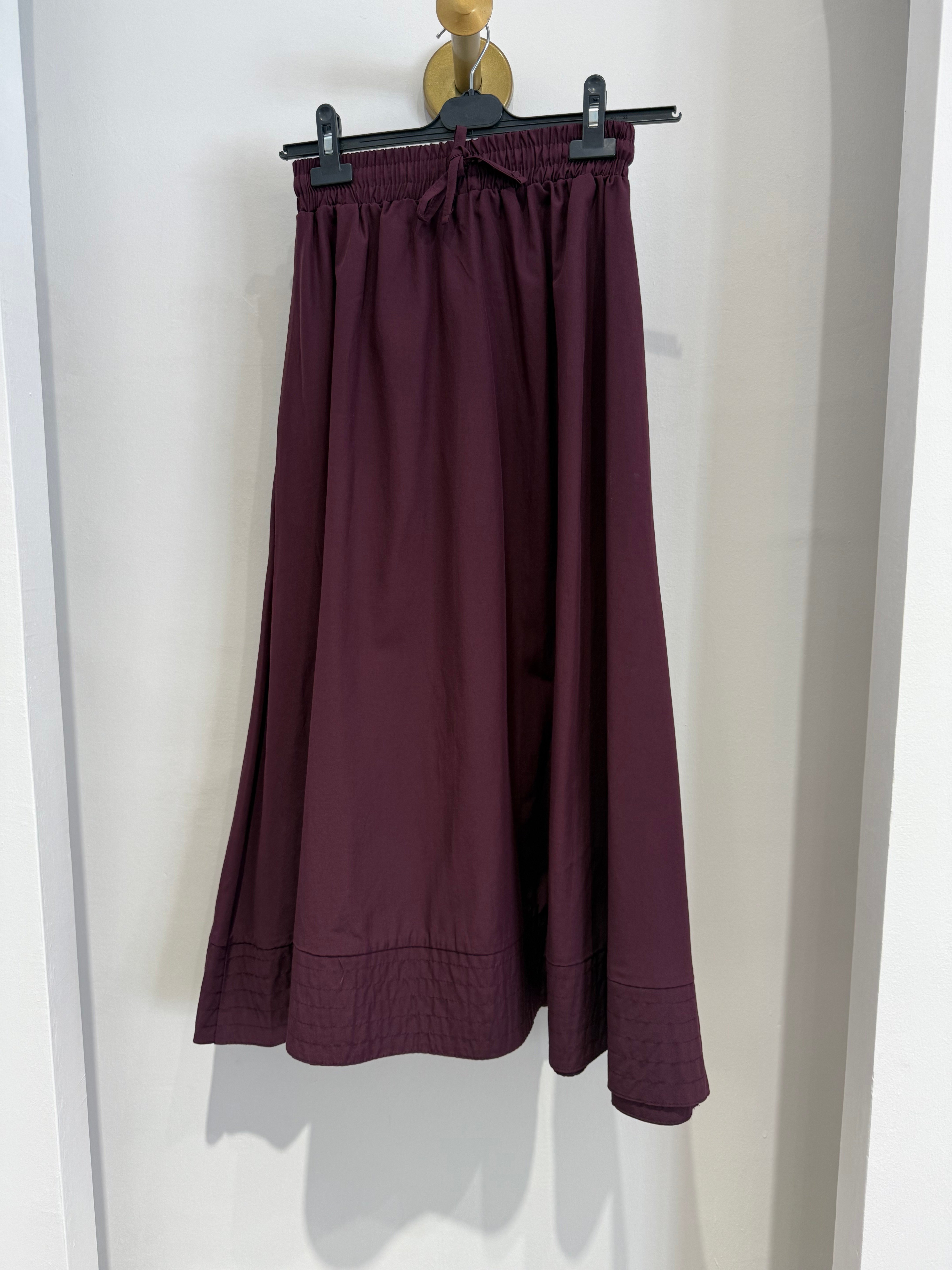 Gabardin Etek Mürdüm