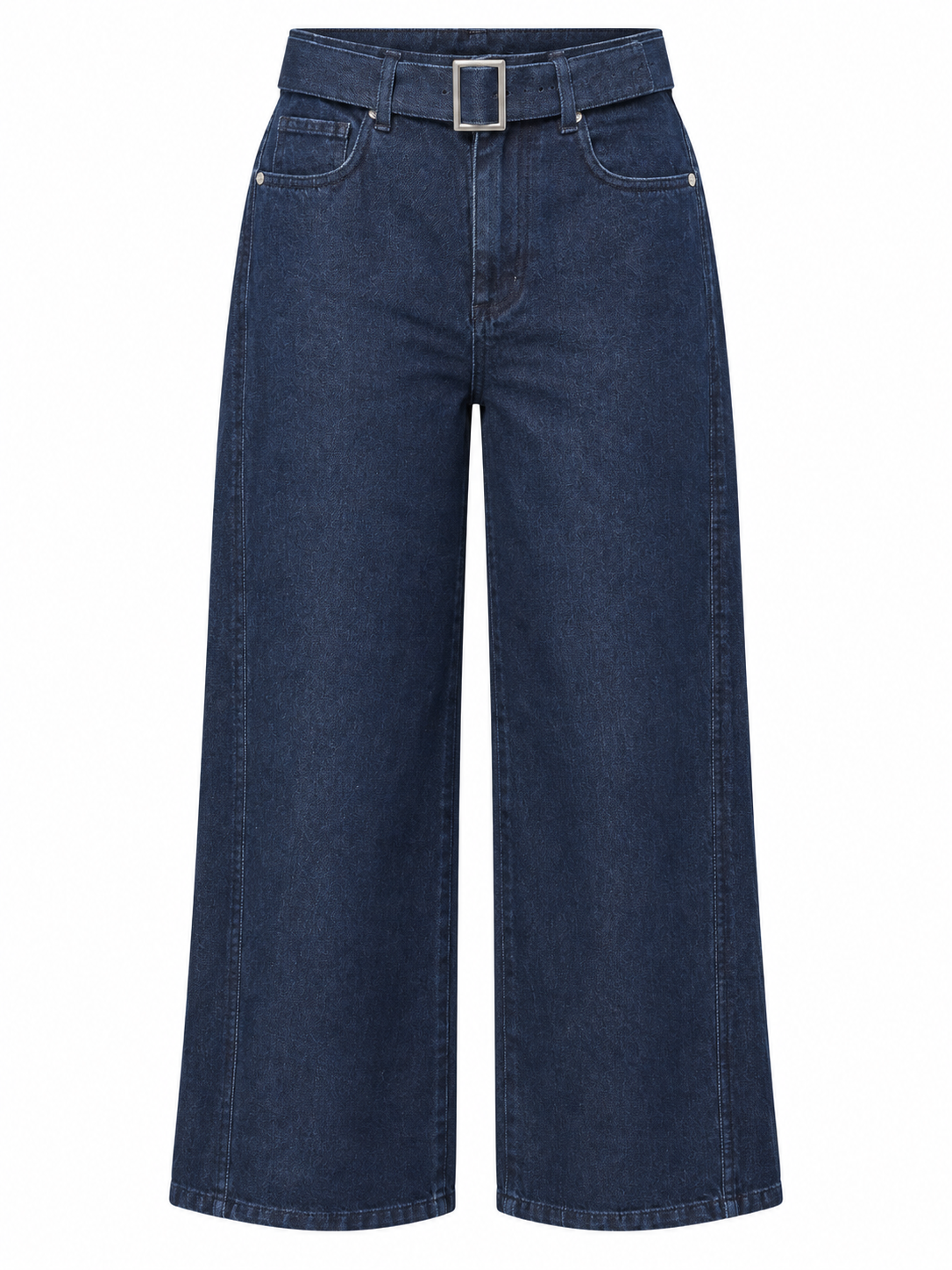 Kemerli Kot Pantolon - Lacivert