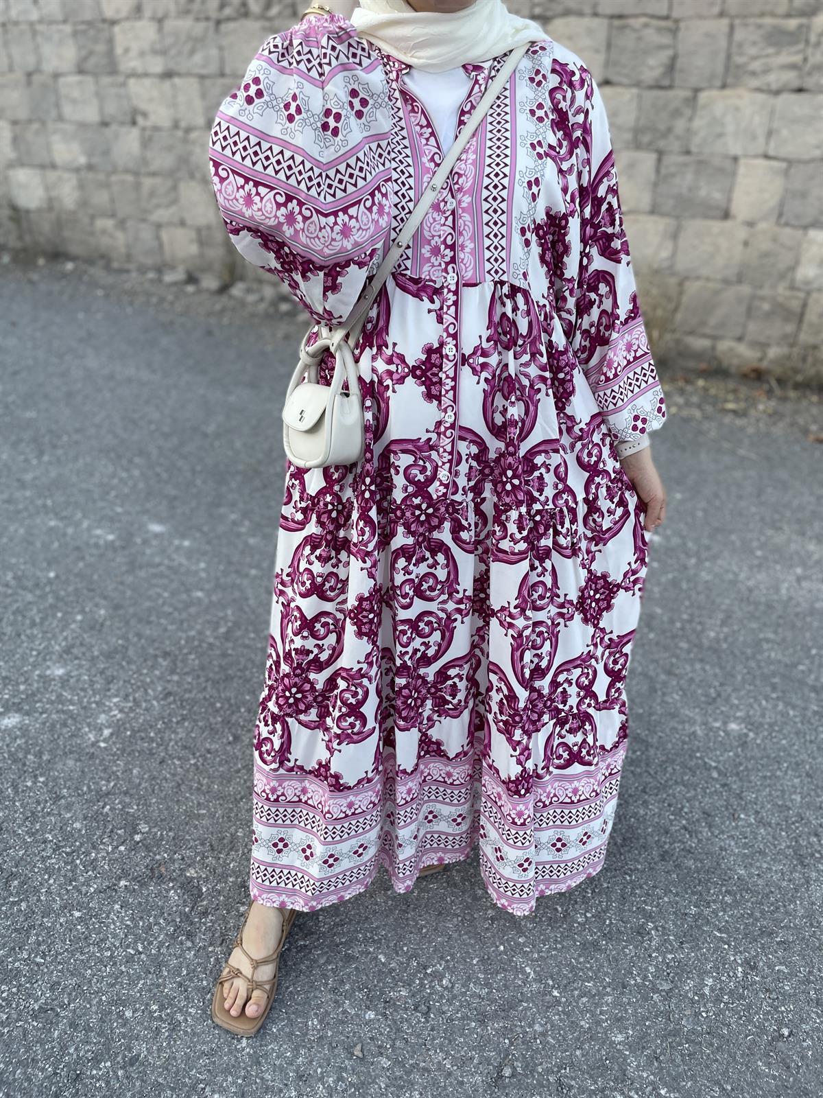 Nar çiçeği elbise 