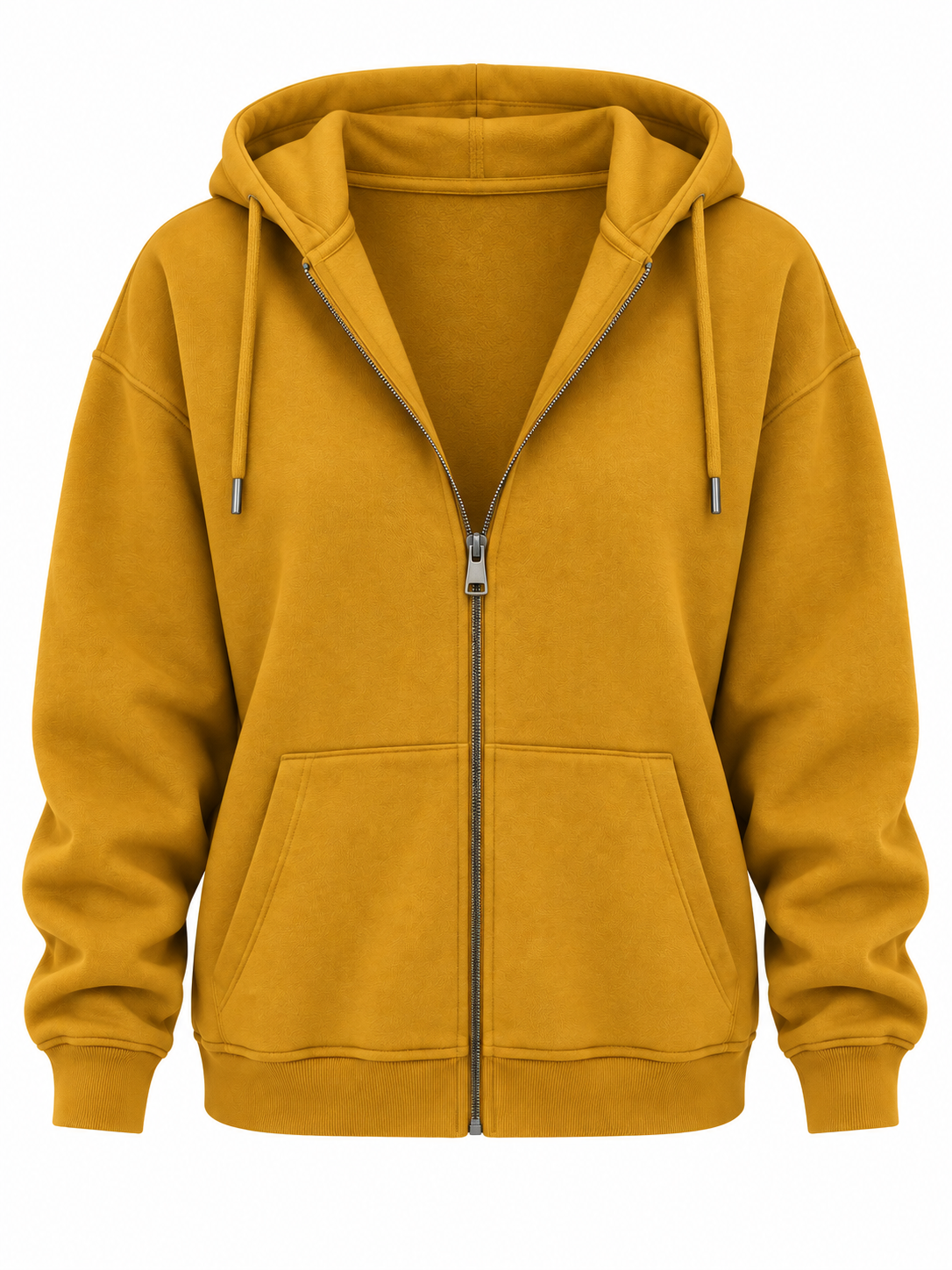 Oversize Kapüşonlu Sweatshirt - Hardal