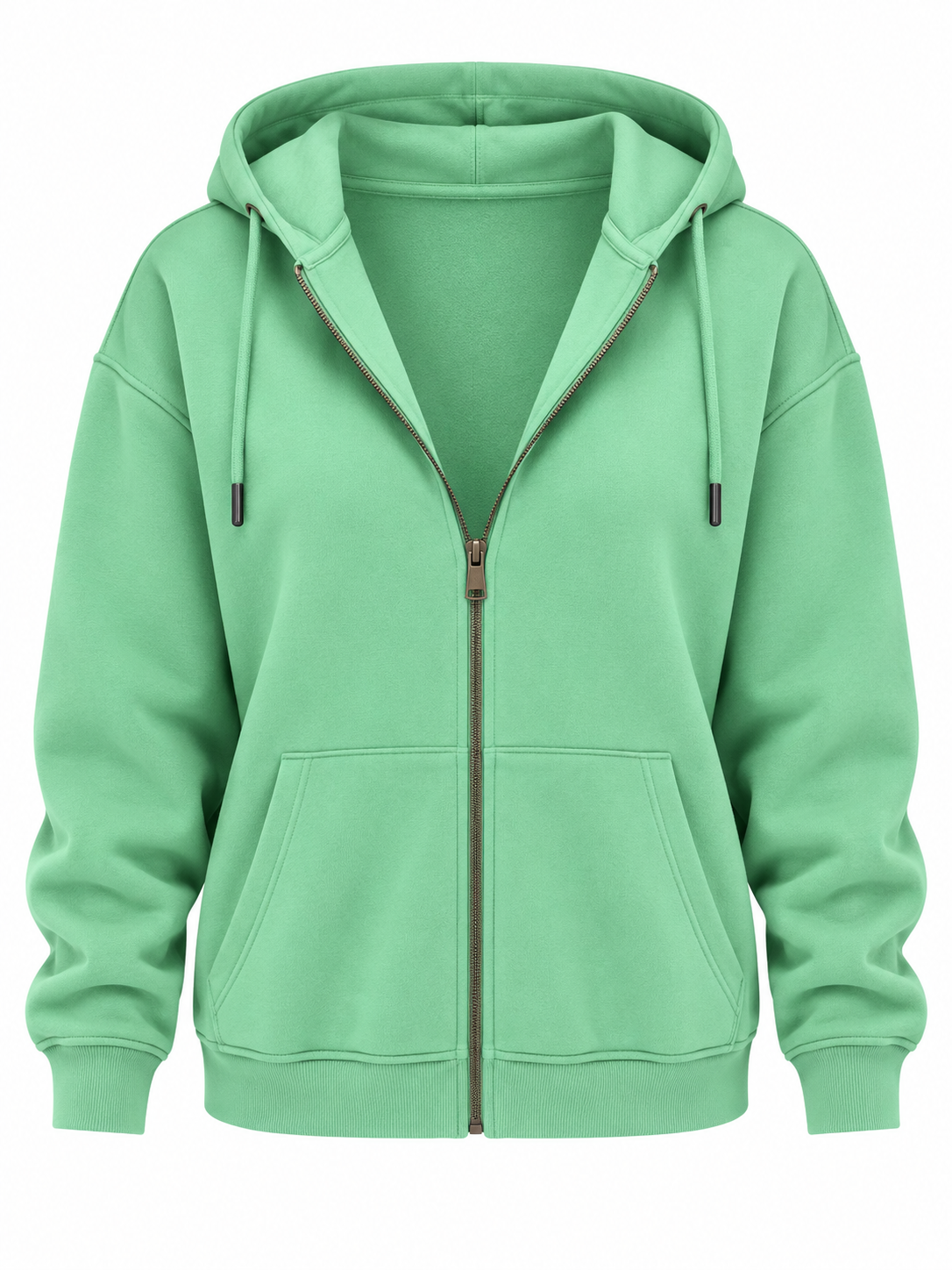 Oversize Kapüşonlu Sweatshirt - Su Yeşili