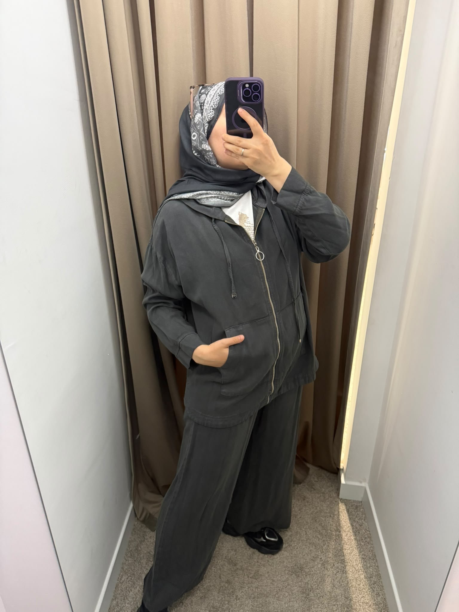 Pantolonlu Tensel Takım - Antrasit