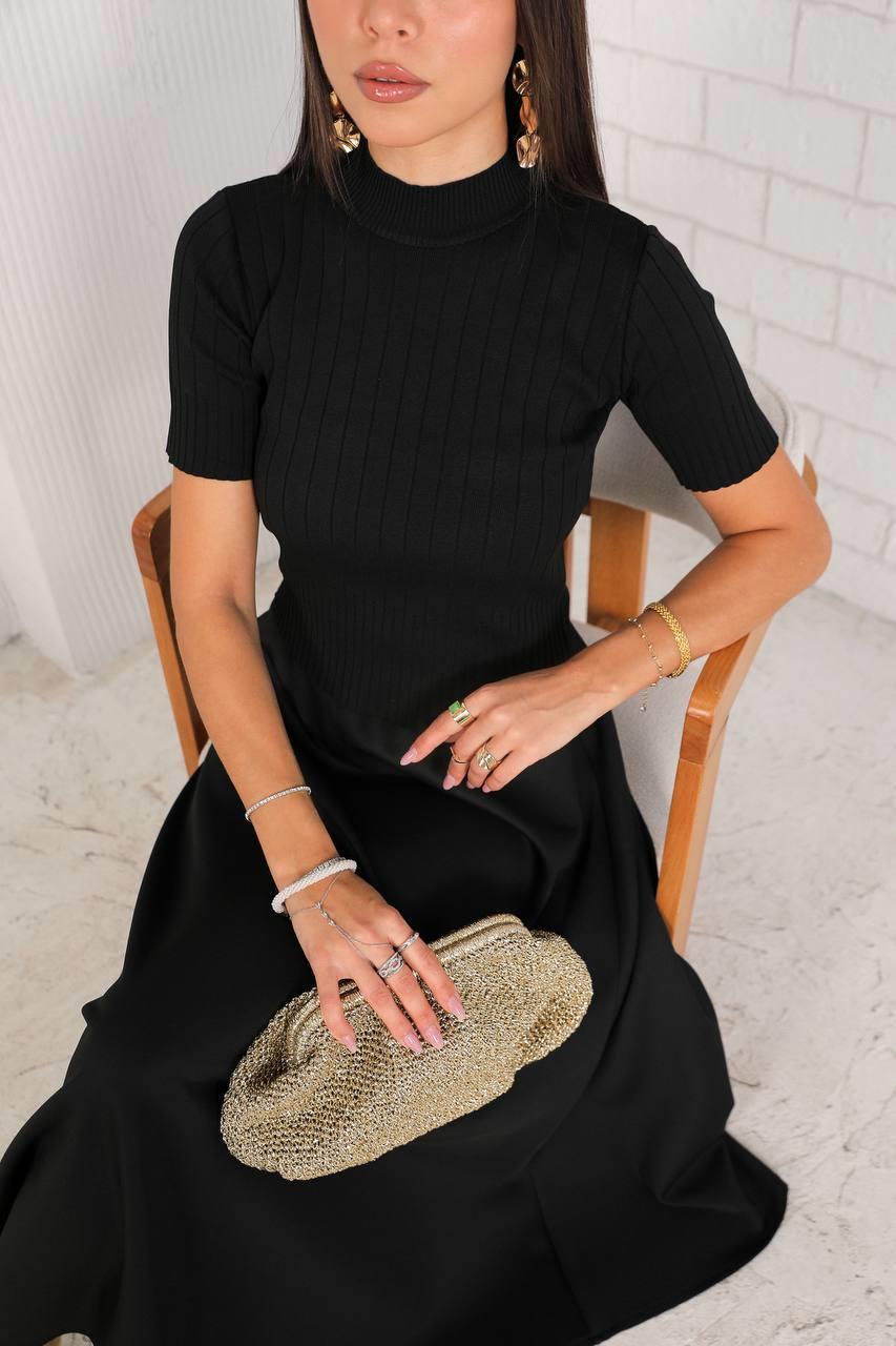 Triko kısa kol siyah 