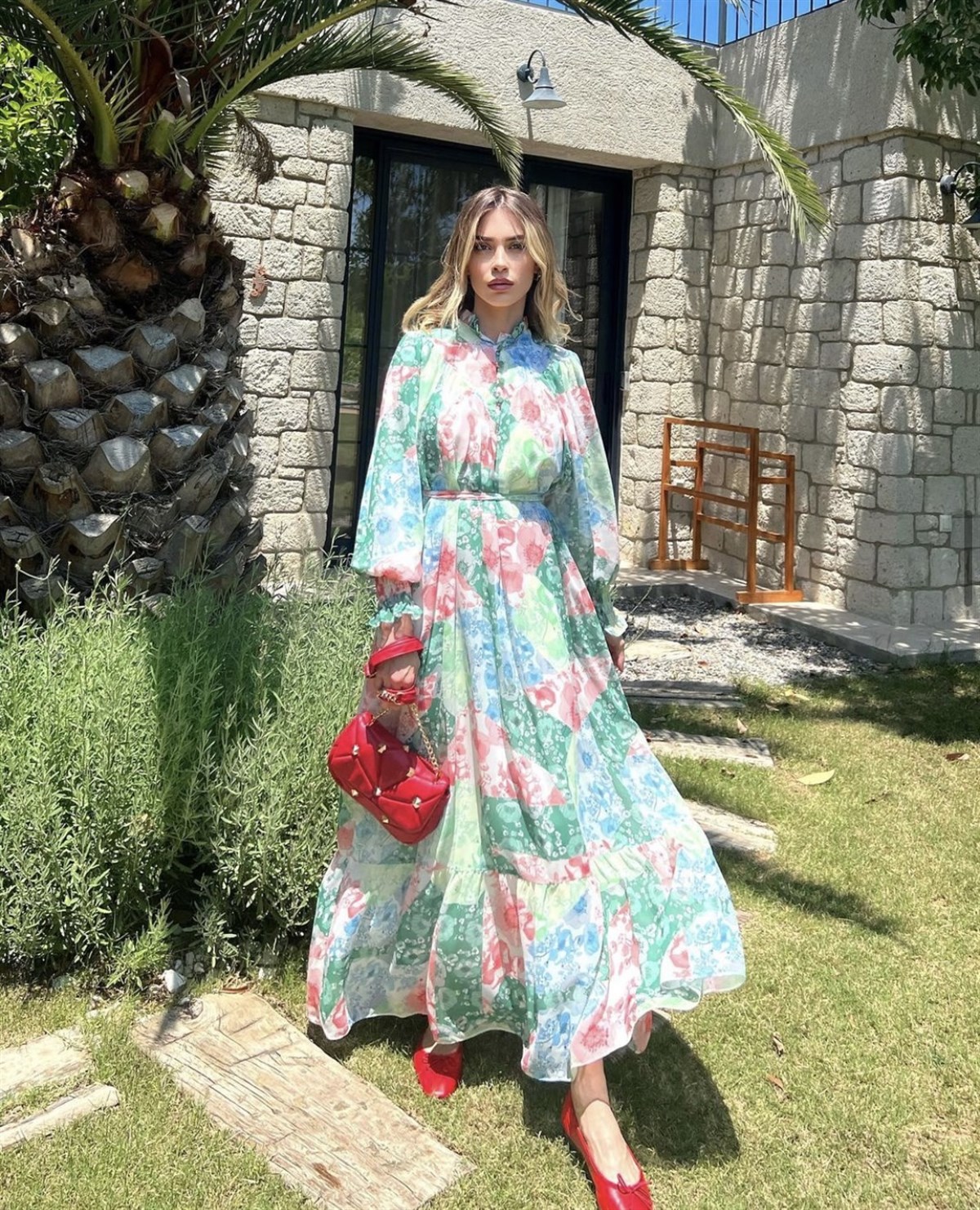 viola elbise YEŞİL 