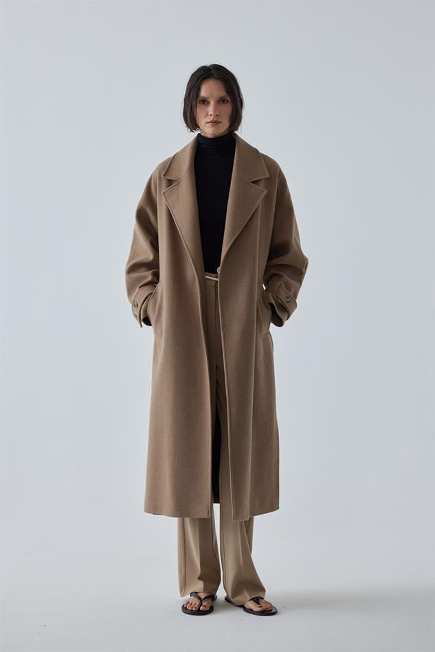 Bitter Brown 1980 Vintage Cotton Trench Coat | Suud Collection