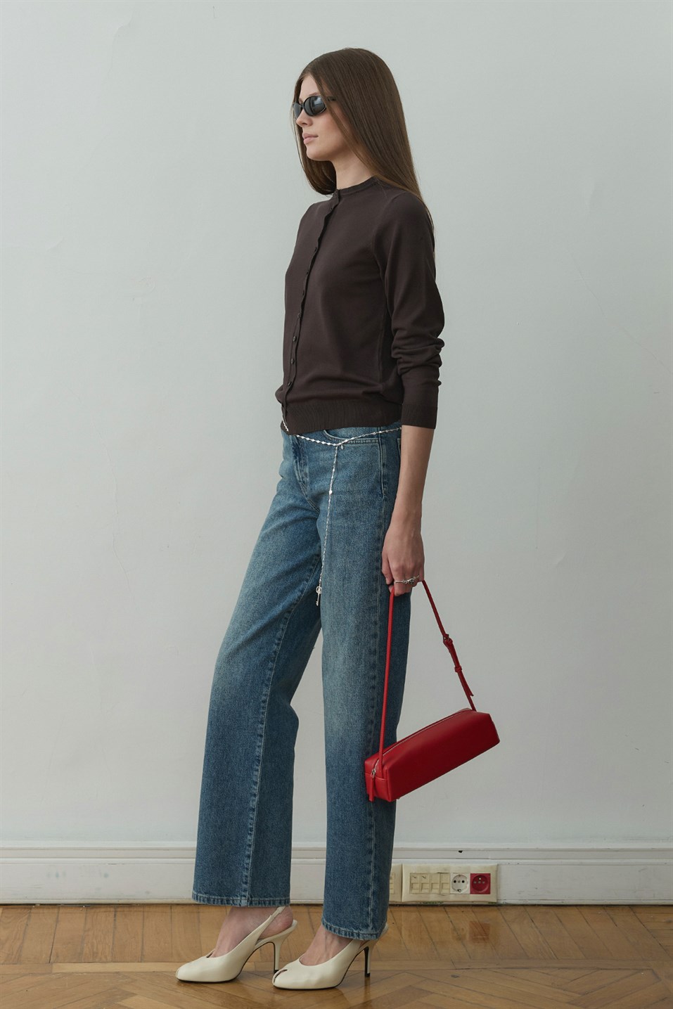 Acı Kahve Arya Triko Hırka