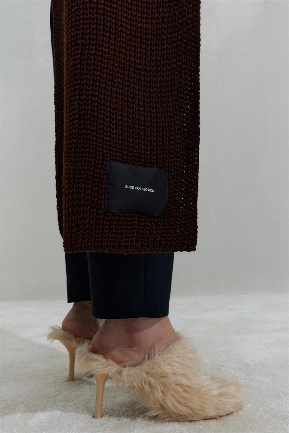 Plain Knitted Knitwear Scarf