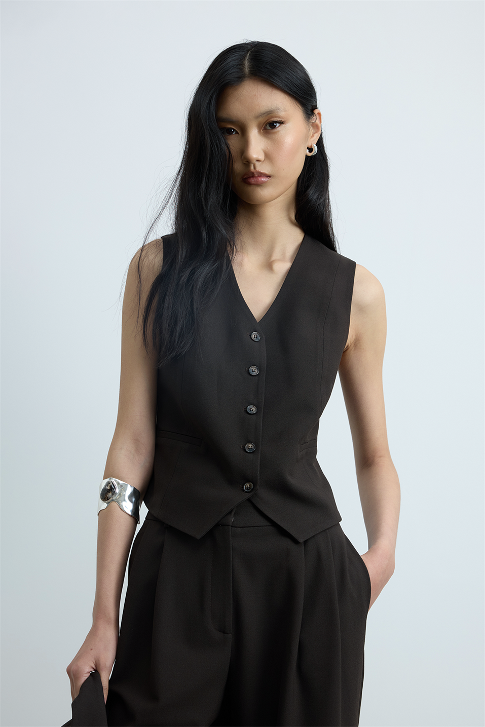 Janet Vest With Button