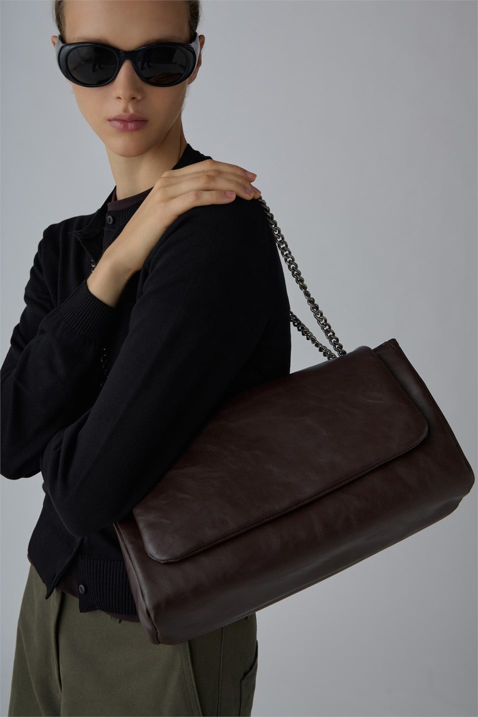 Milan Chain Leather Bag