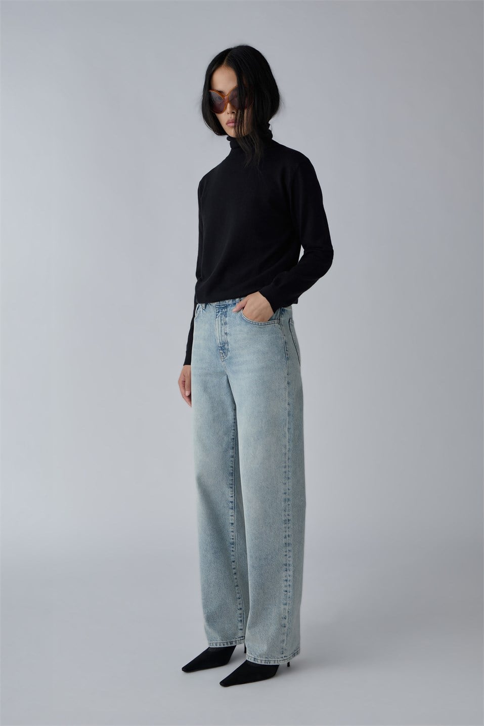 Açık Mavi Courtney Straight  Jean
