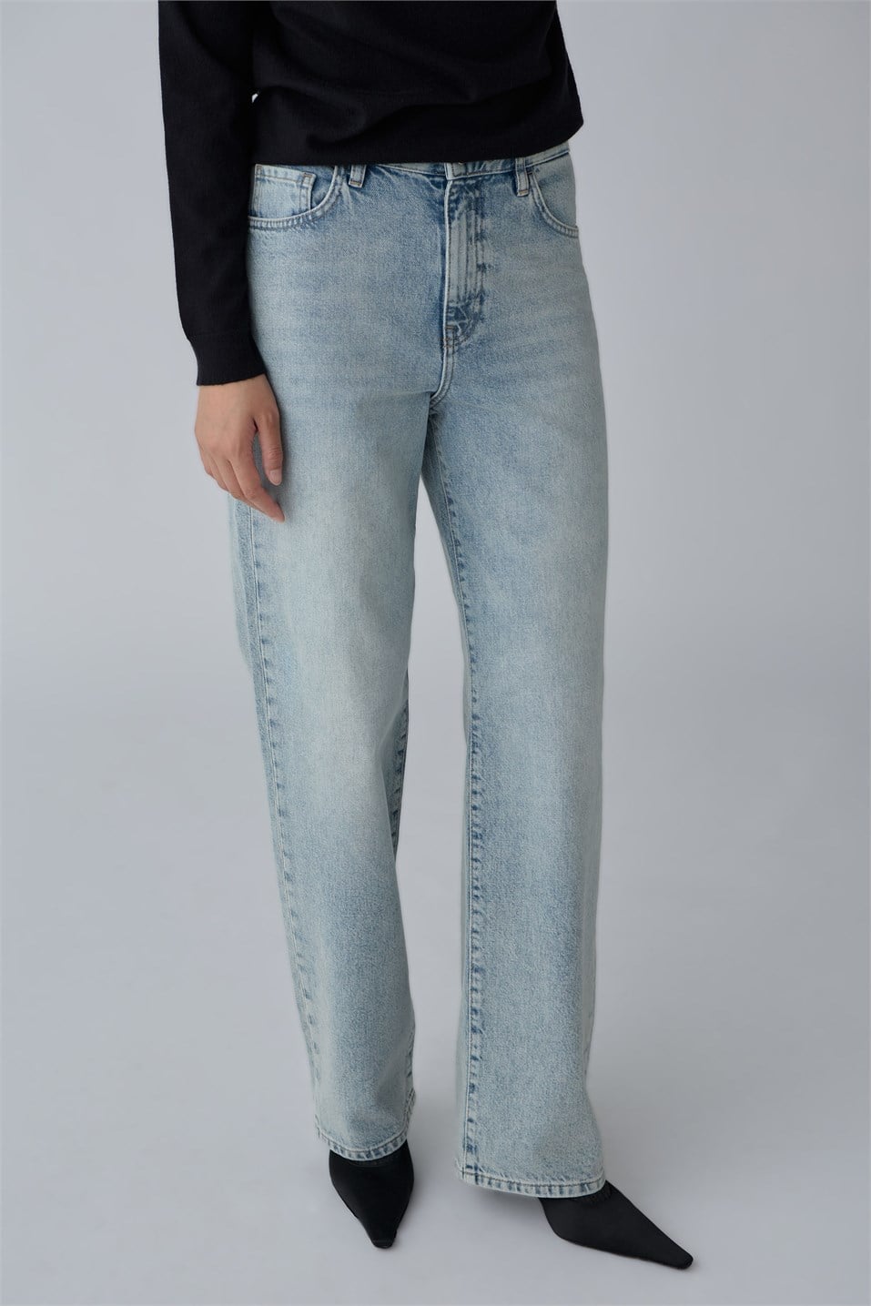 Açık Mavi Courtney Straight  Jean