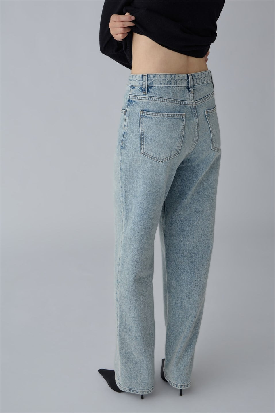 Açık Mavi Courtney Straight  Jean