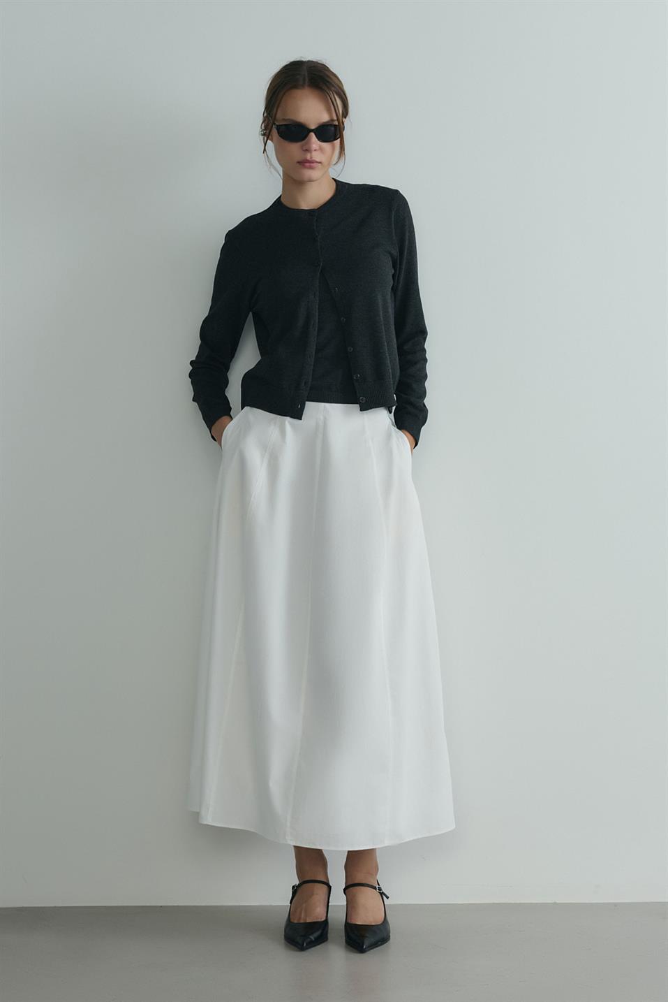 Antrasit Lea Triko Hırka