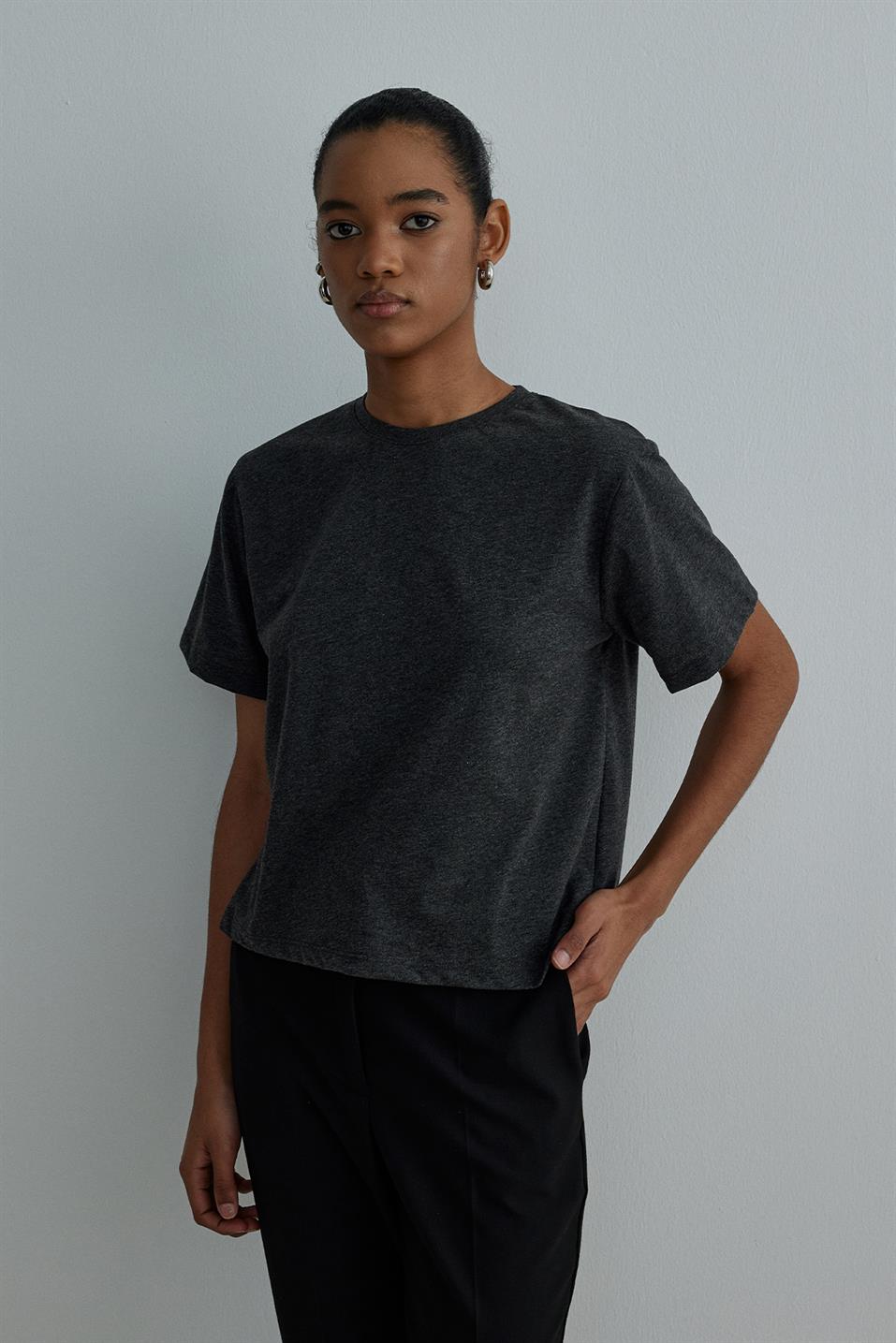 Crew Neck Cotton T-Shirt