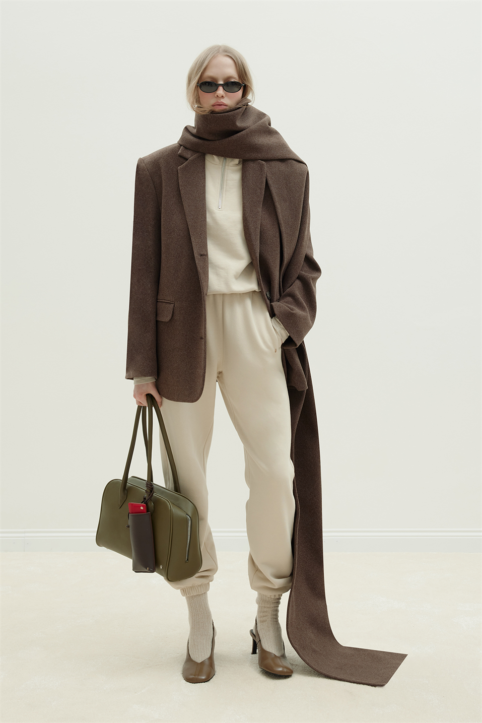 Bej Cossie Jogger Eşofman