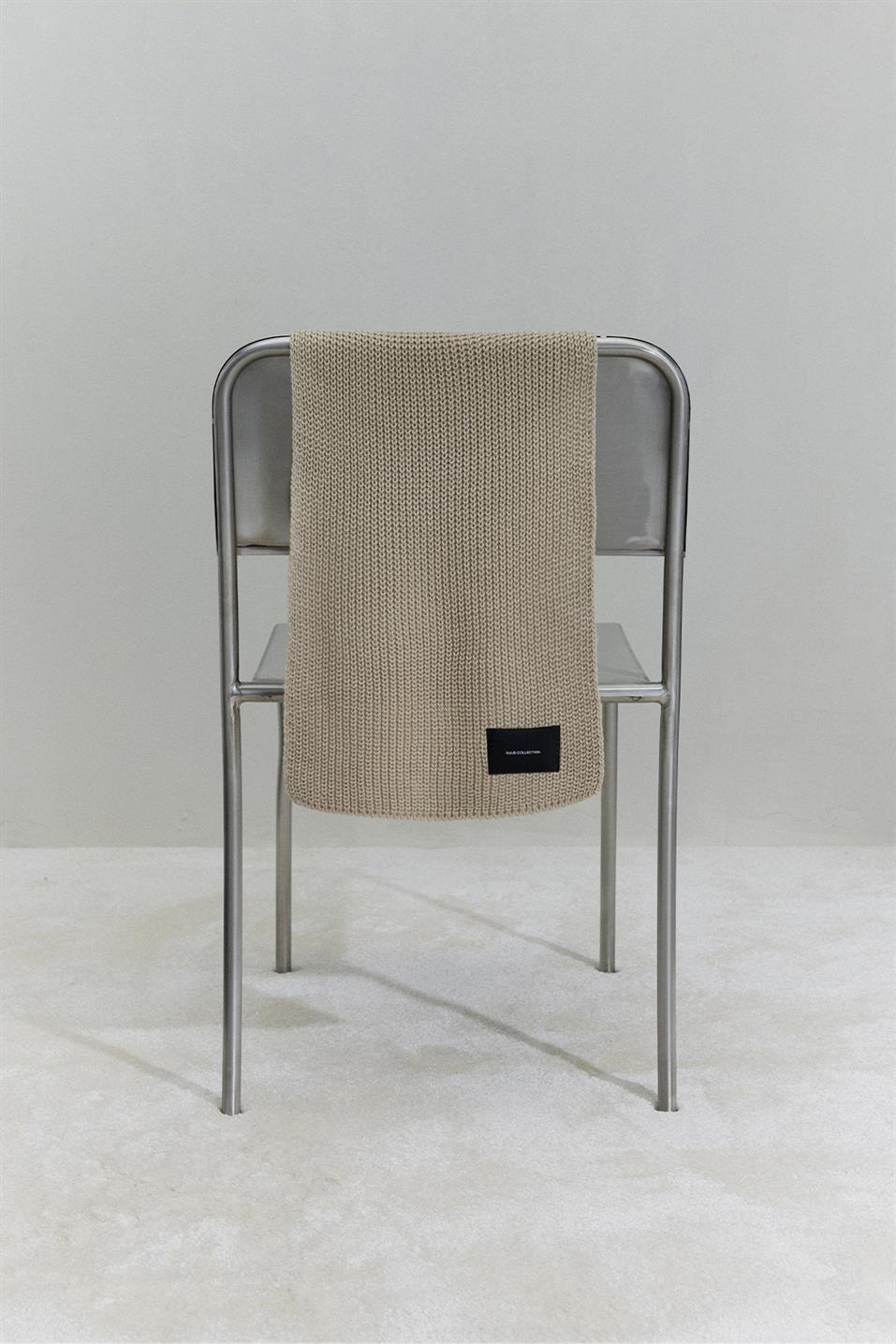 Plain Knitted Knitwear Scarf