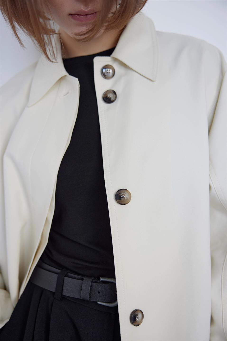 Bej Grace Pamuklu Trençkot