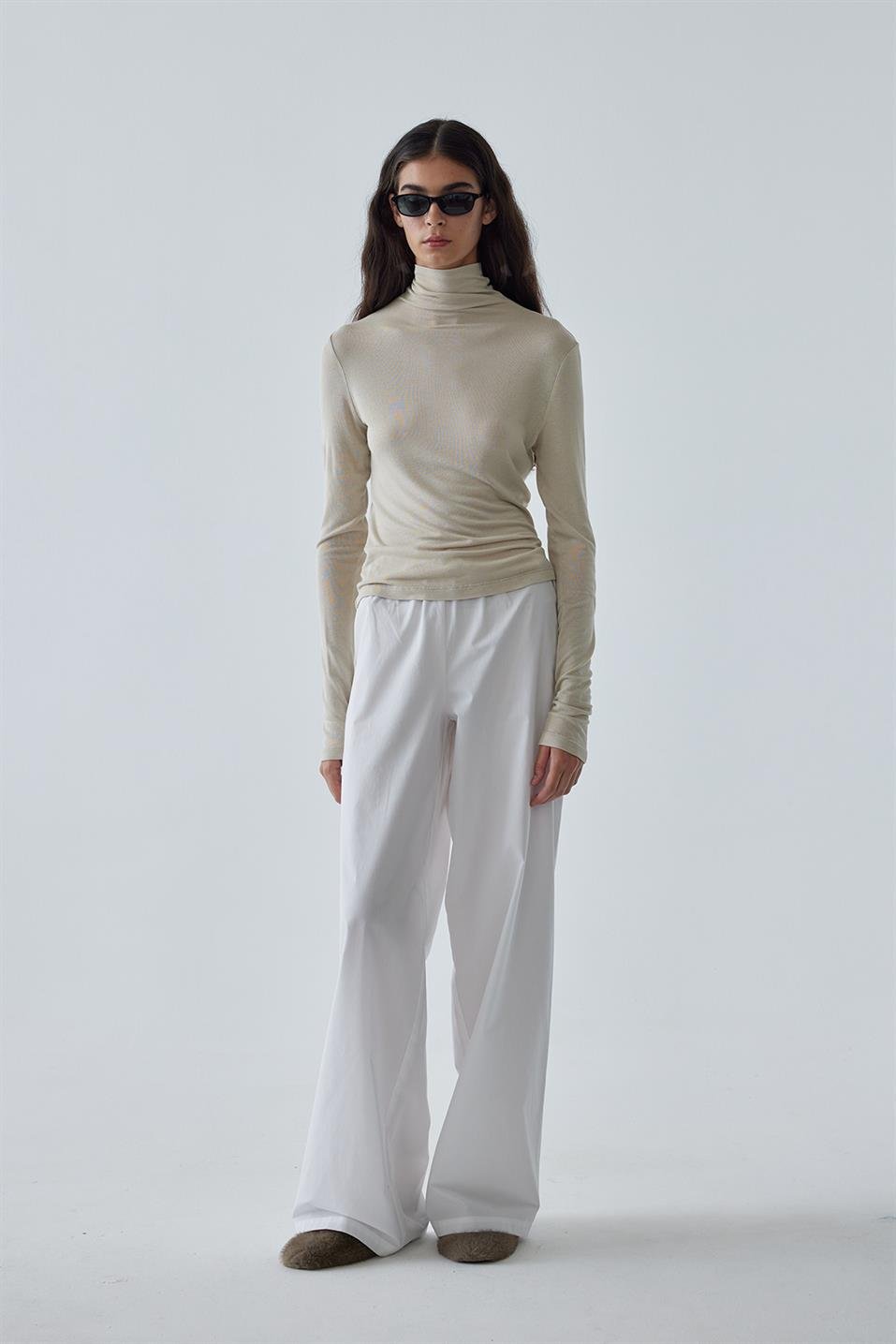 Bej Mia Boğazlı Body