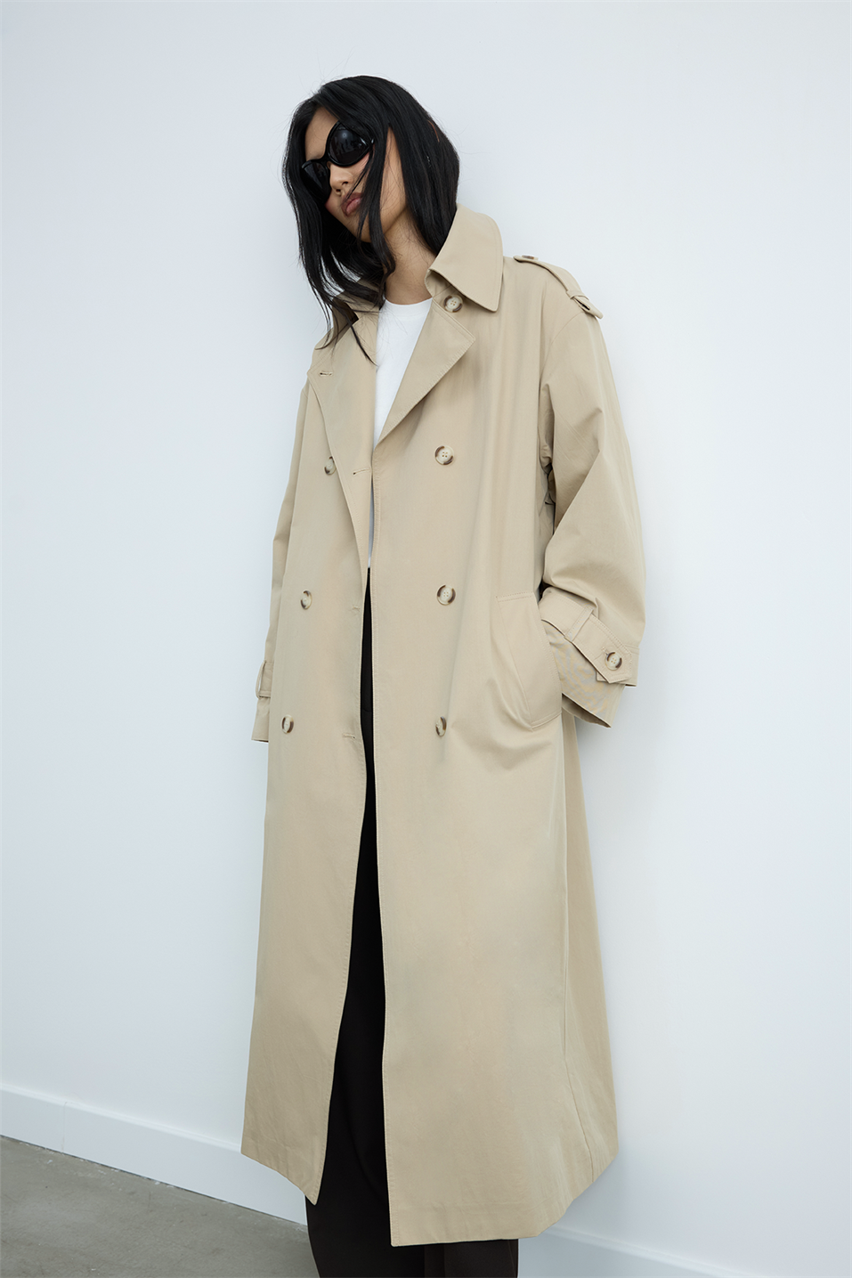 Bej Rowan Trençkot