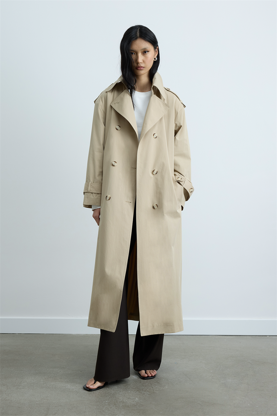Bej Rowan Trençkot