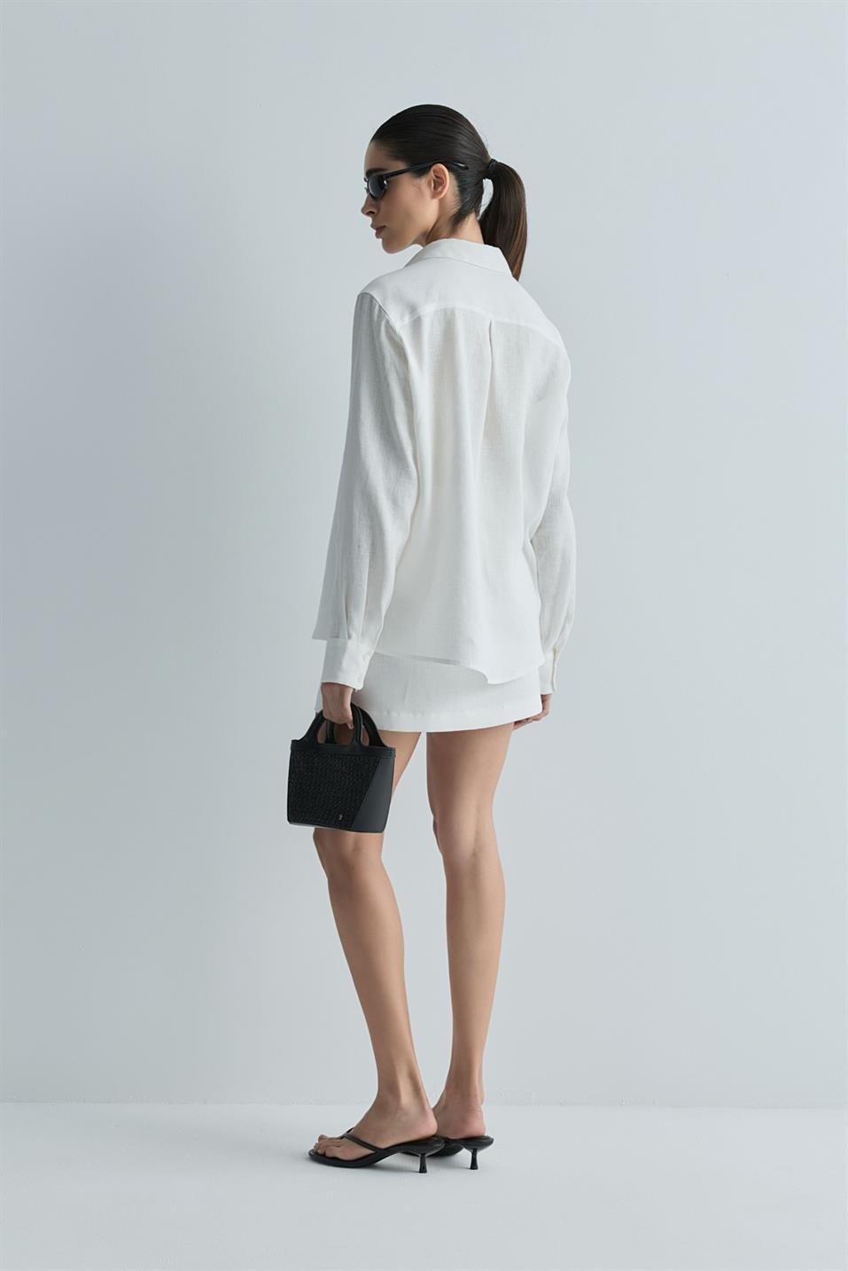 Nora 100% Linen Skirt