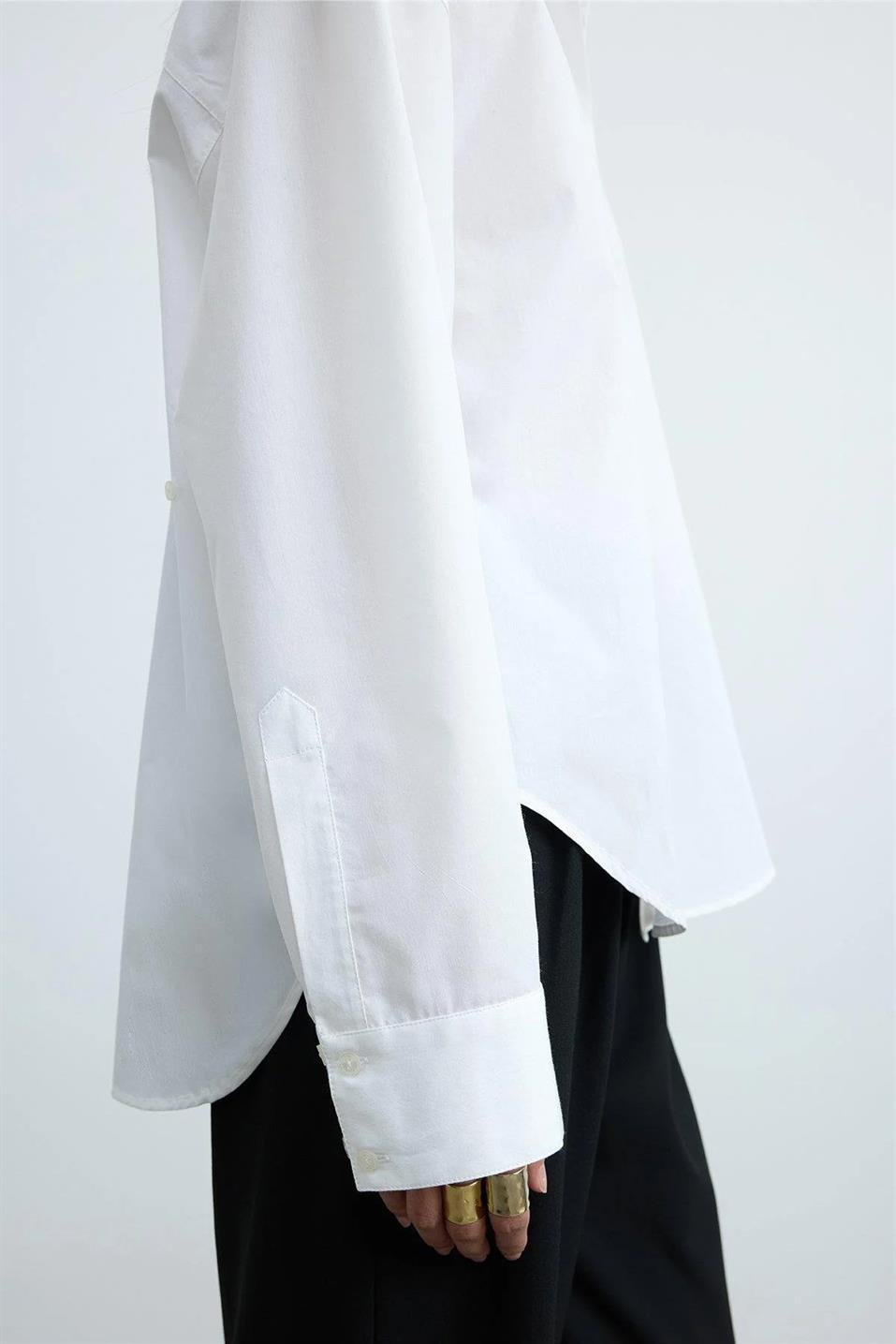 Beyaz Kişiselleştirilebilir Gömlek