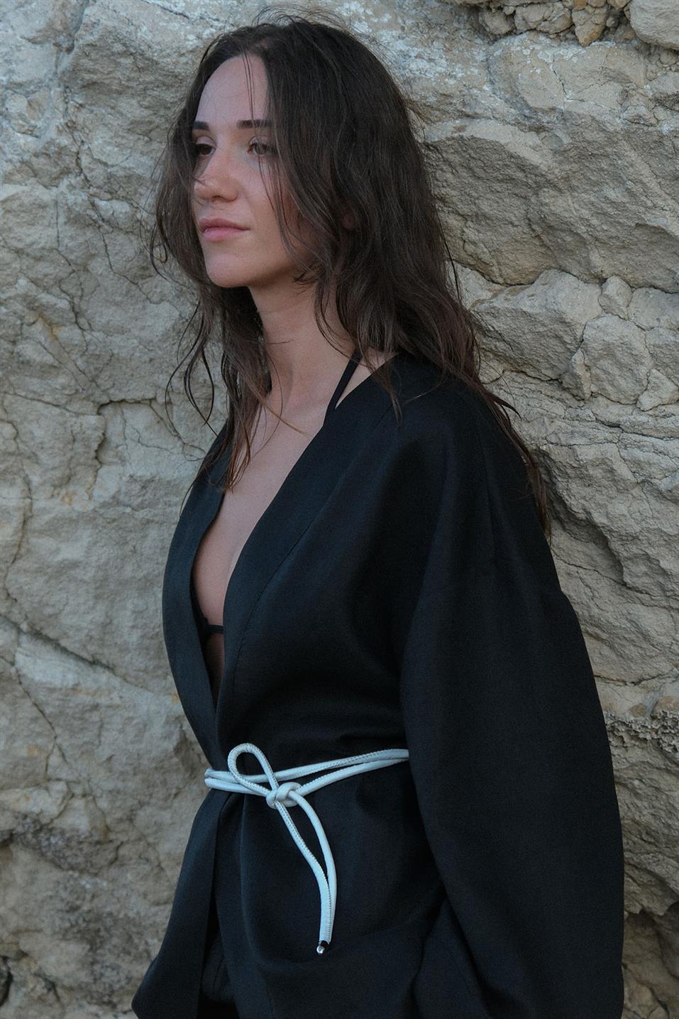 Lior Leather Cord Belt