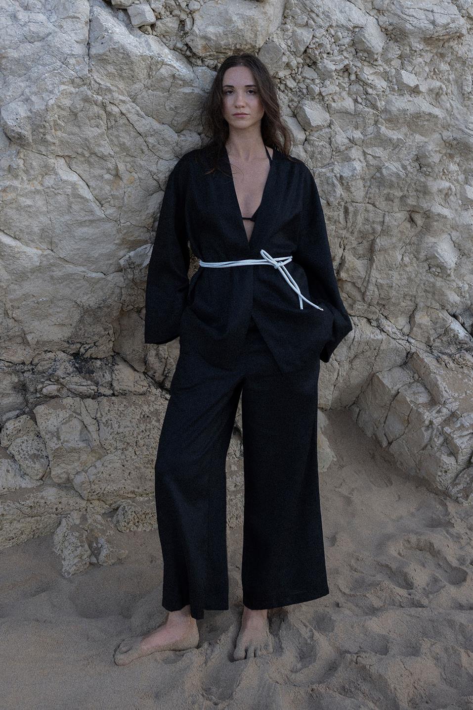 Lior Leather Cord Belt