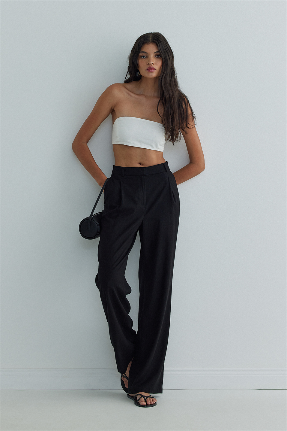 Ekru Melia Keten Bra