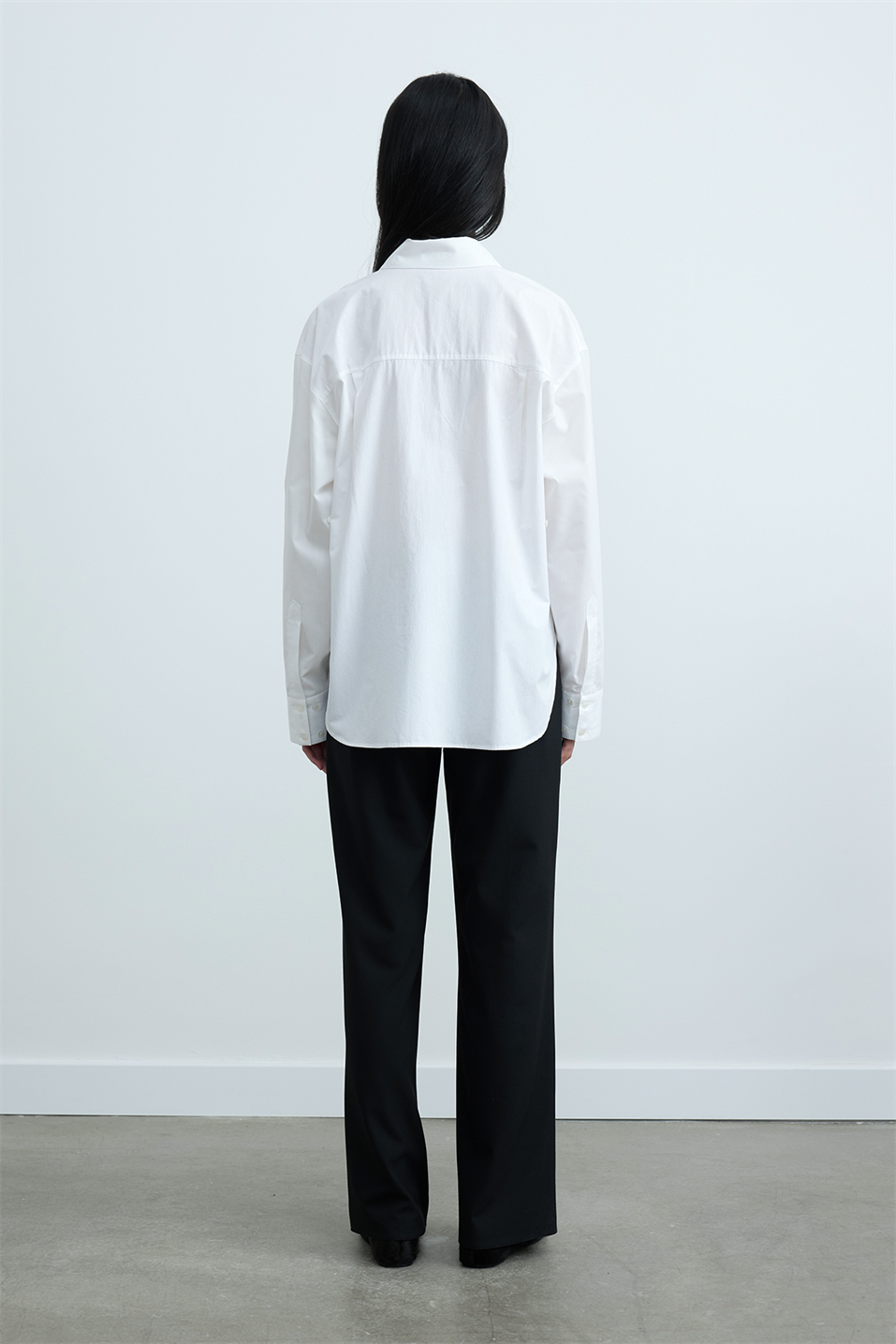 Beyaz Page Oversize Gömlek