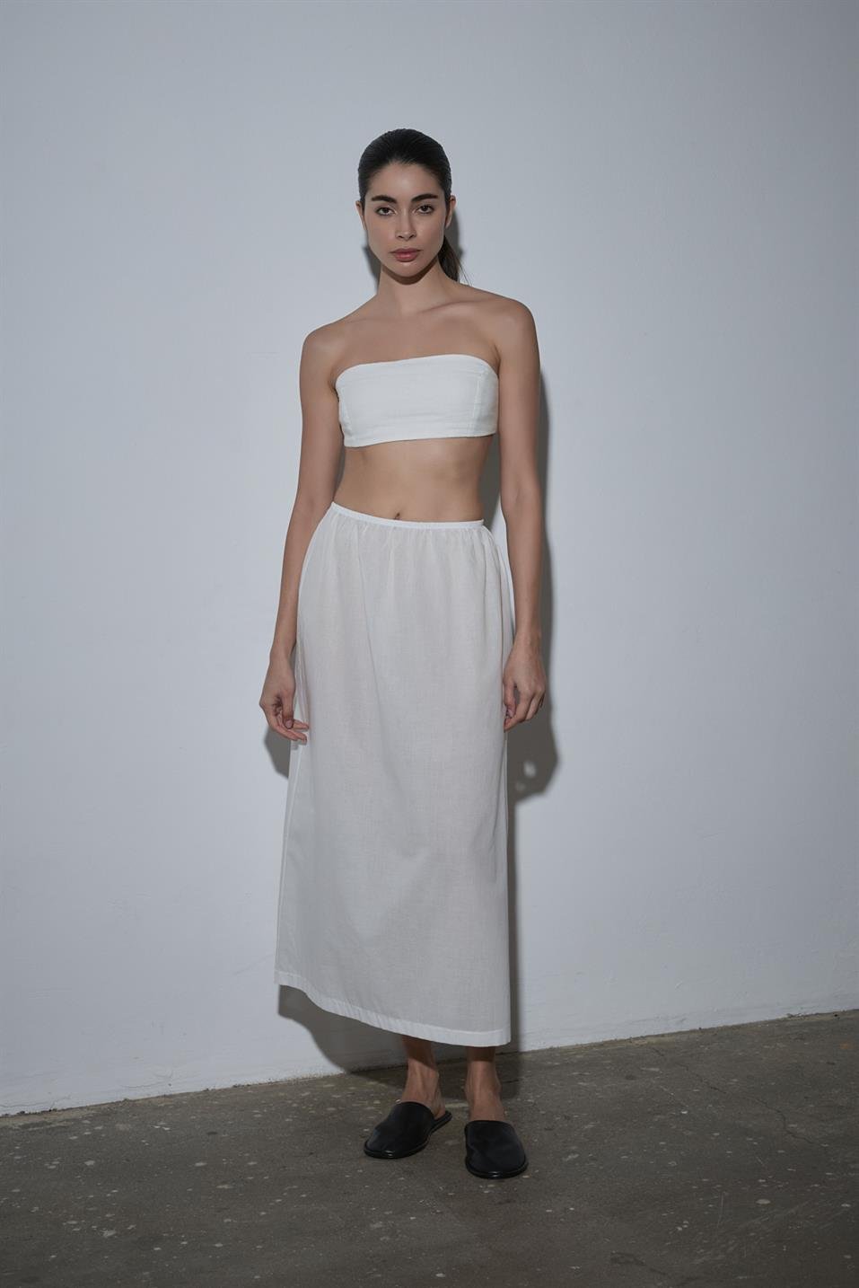 Beyaz Pamuklu Etek Astarı