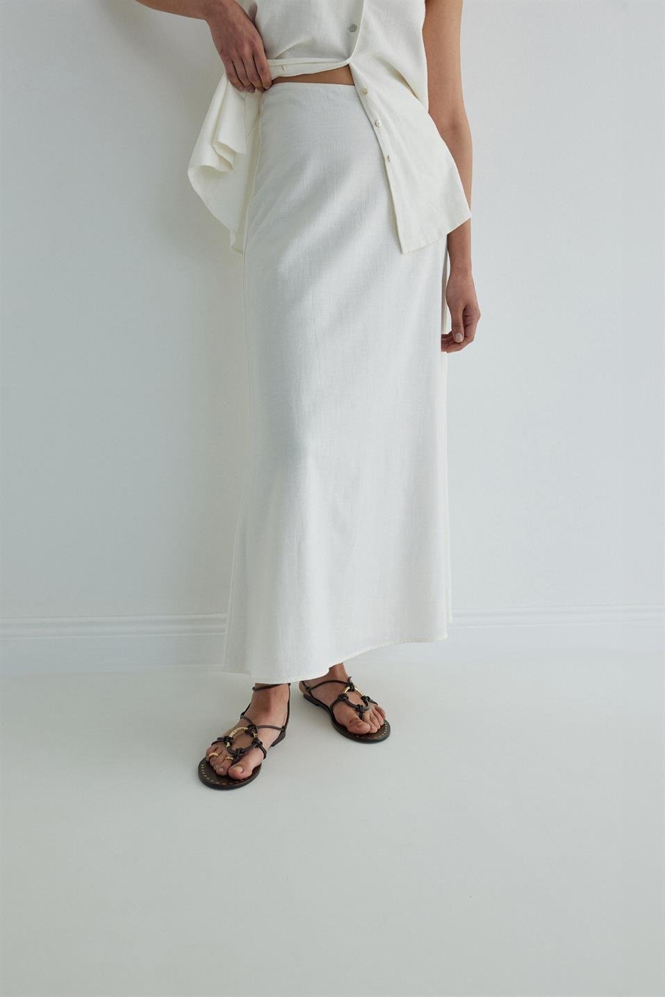 Serena Flared Midi Skirt