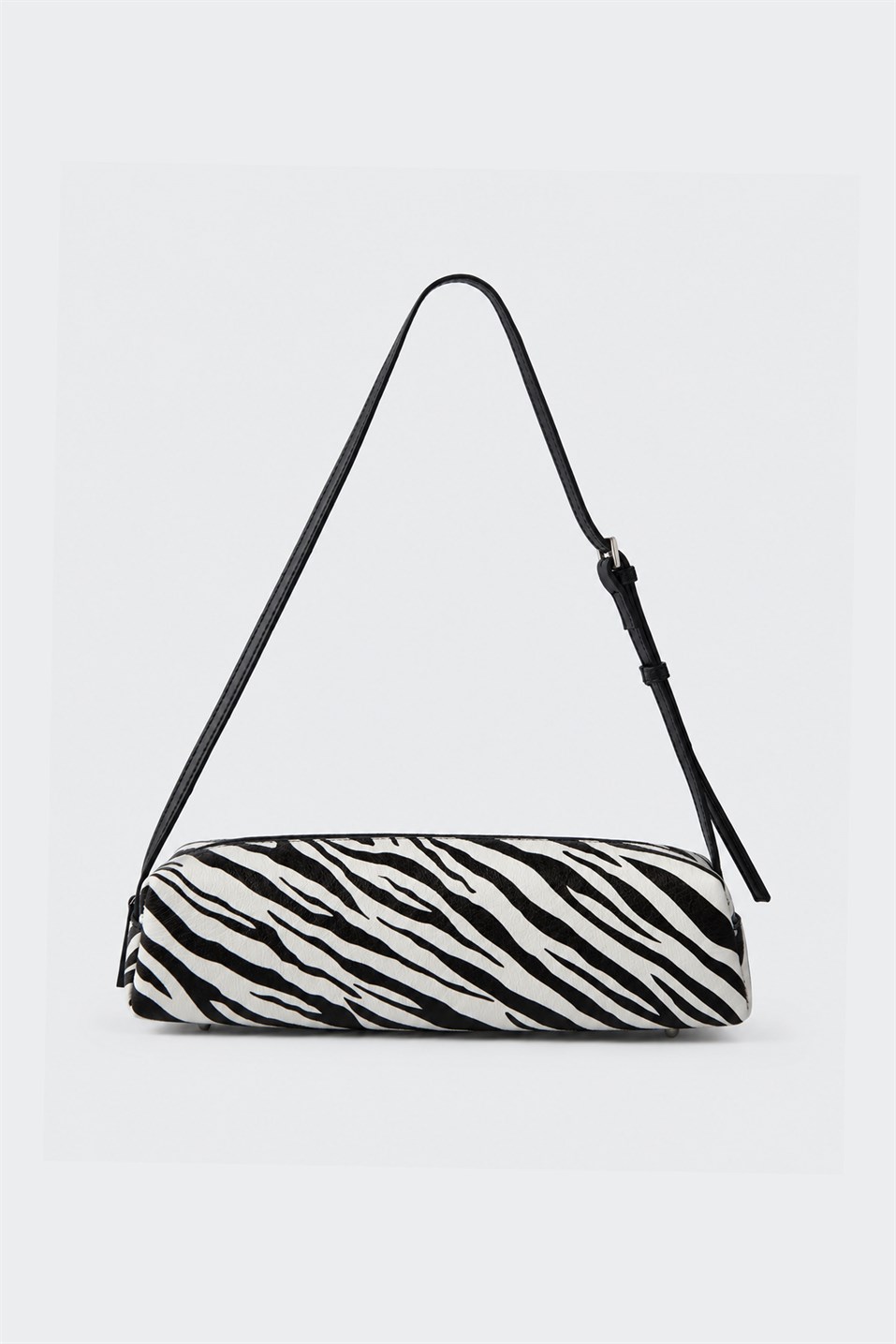 Beyaz Zebra Mervie Baget Çanta