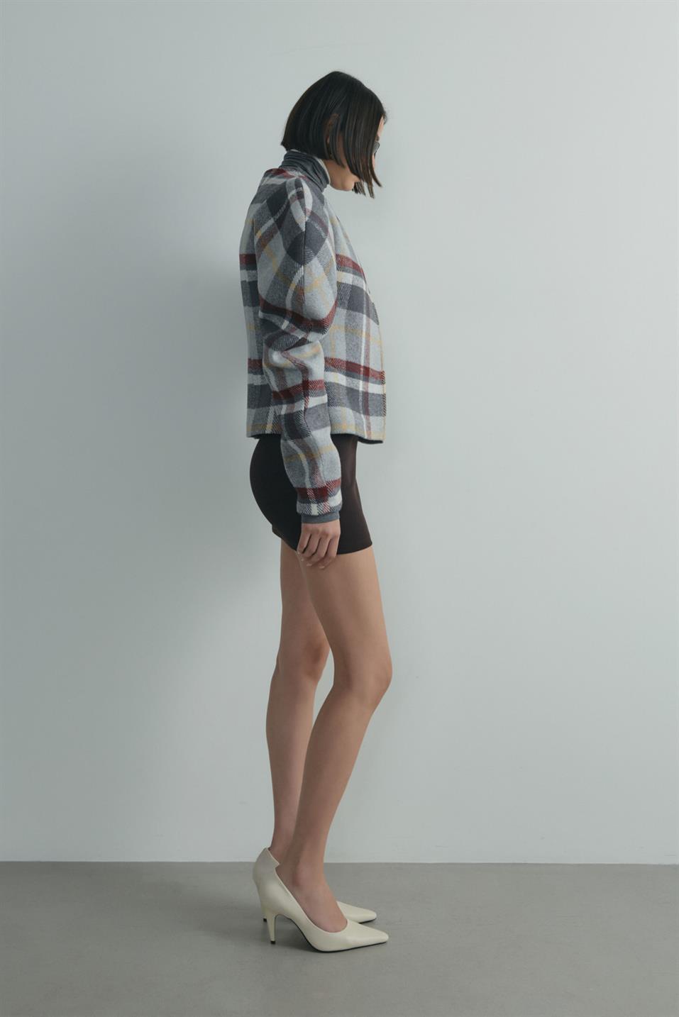 Bordo Diva Karpuz Kollu Ceket