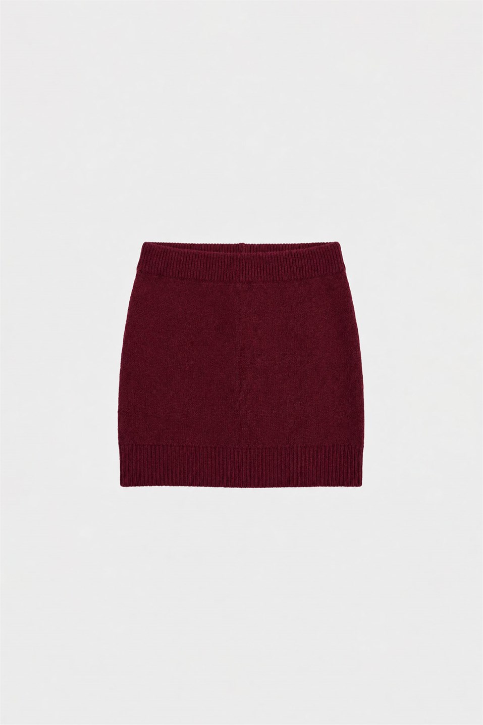 Bordo Lucy Triko Mini Etek