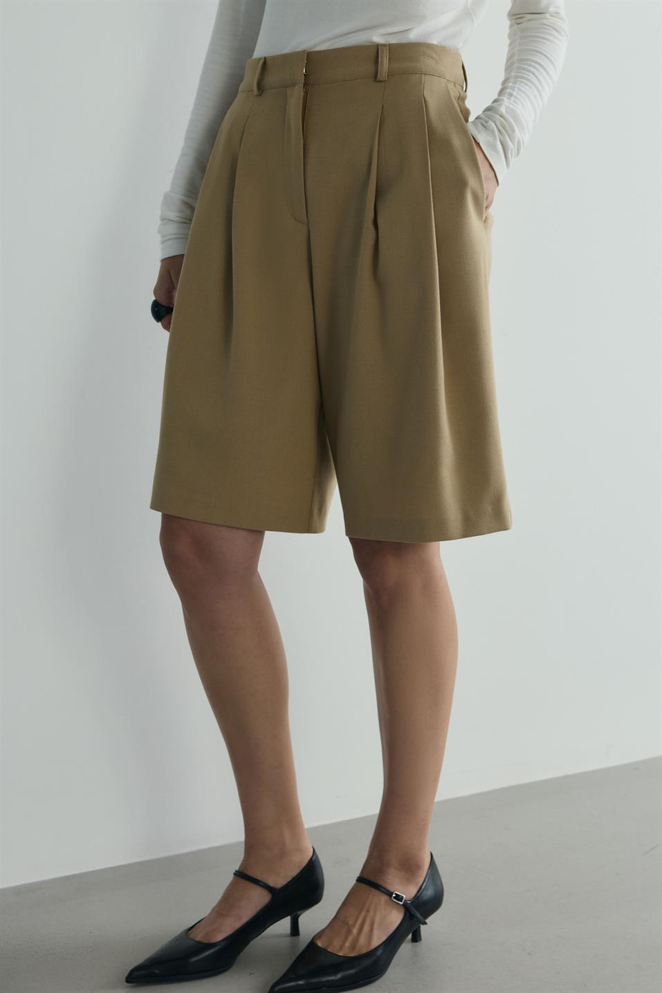 Camel Bren Bermuda Şort