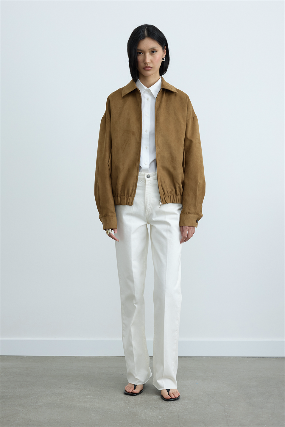 Camel Chiara Süet Bomber Ceket