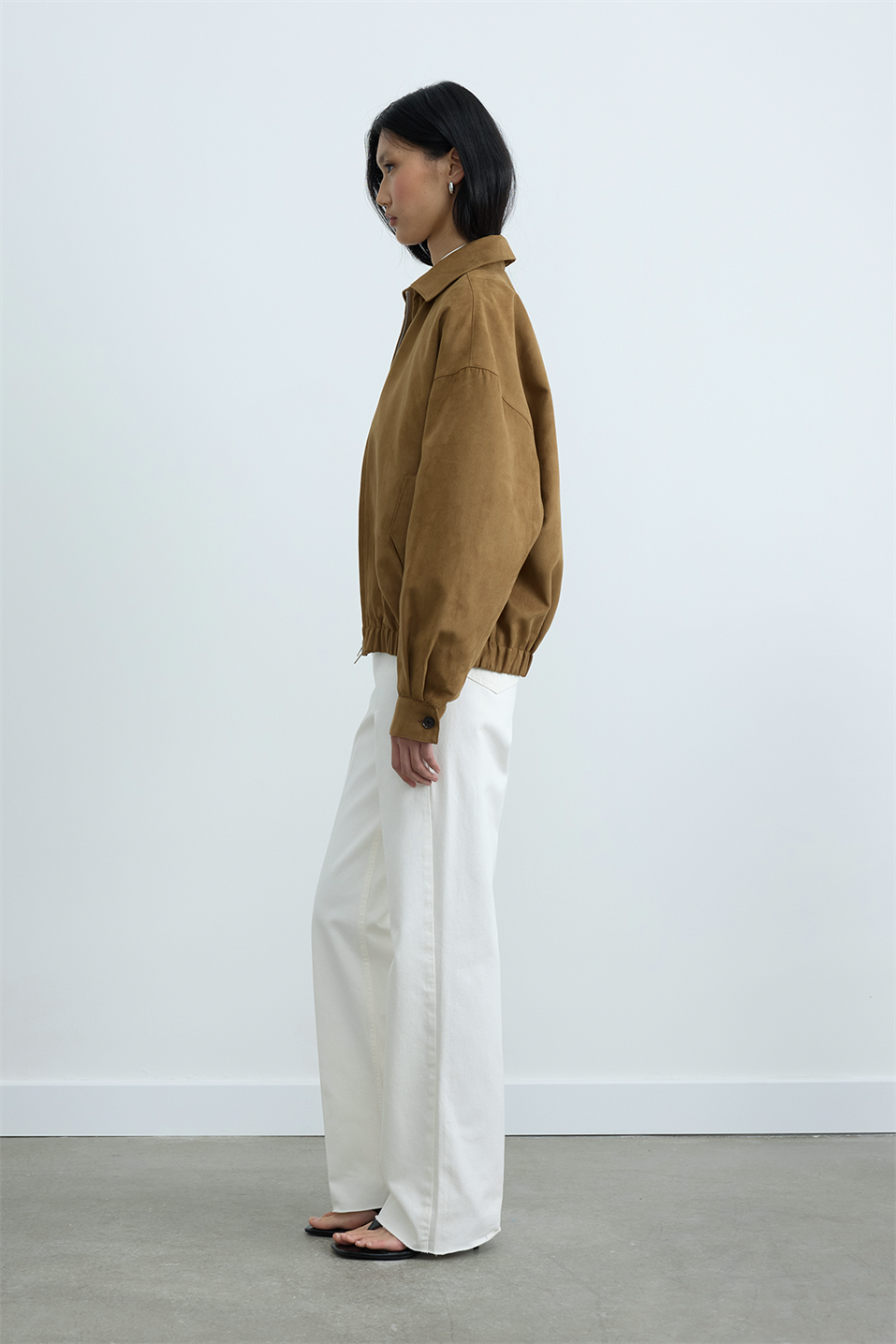 Camel Chiara Süet Bomber Ceket